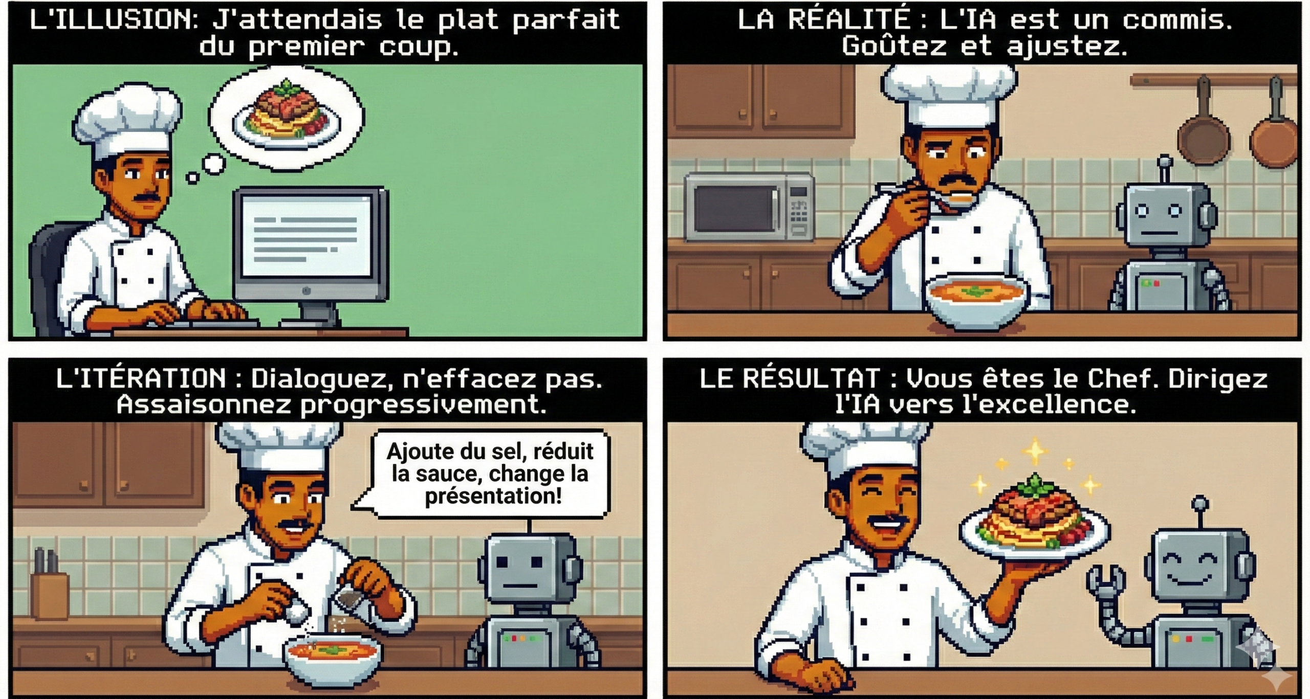 Les Chefs de l&rsquo;IA : Comment dialoguer avec l&rsquo;Intelligence Artificielle pour obtenir une réponse parfaite